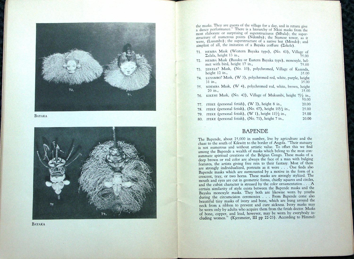 WEYH40,S.11 Yaka-Maske,Hans Himmelheber in Weyhe-Galerie,1940